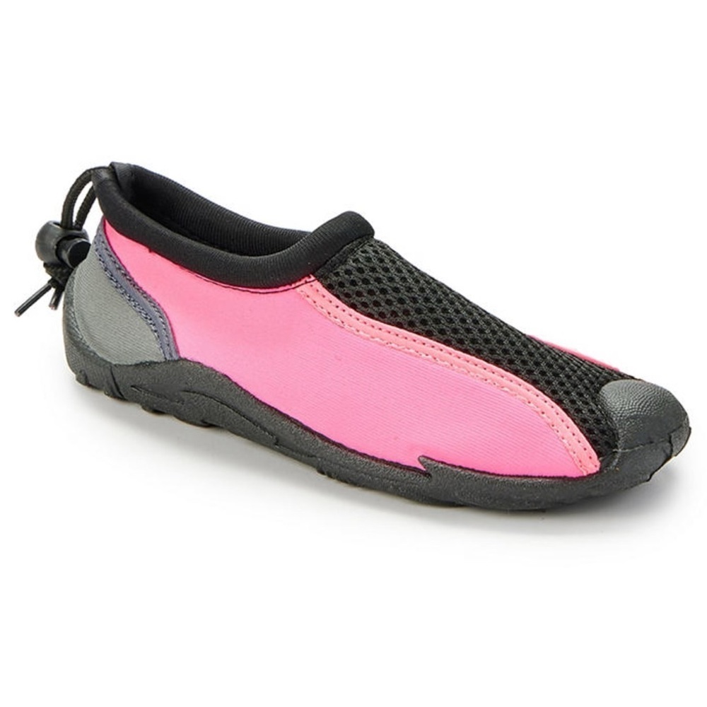 LIFEGUARD • Kids Black & Pink Water Swim Shoe Colorblock Aquatic Beach Gear - Picture 3 of 5